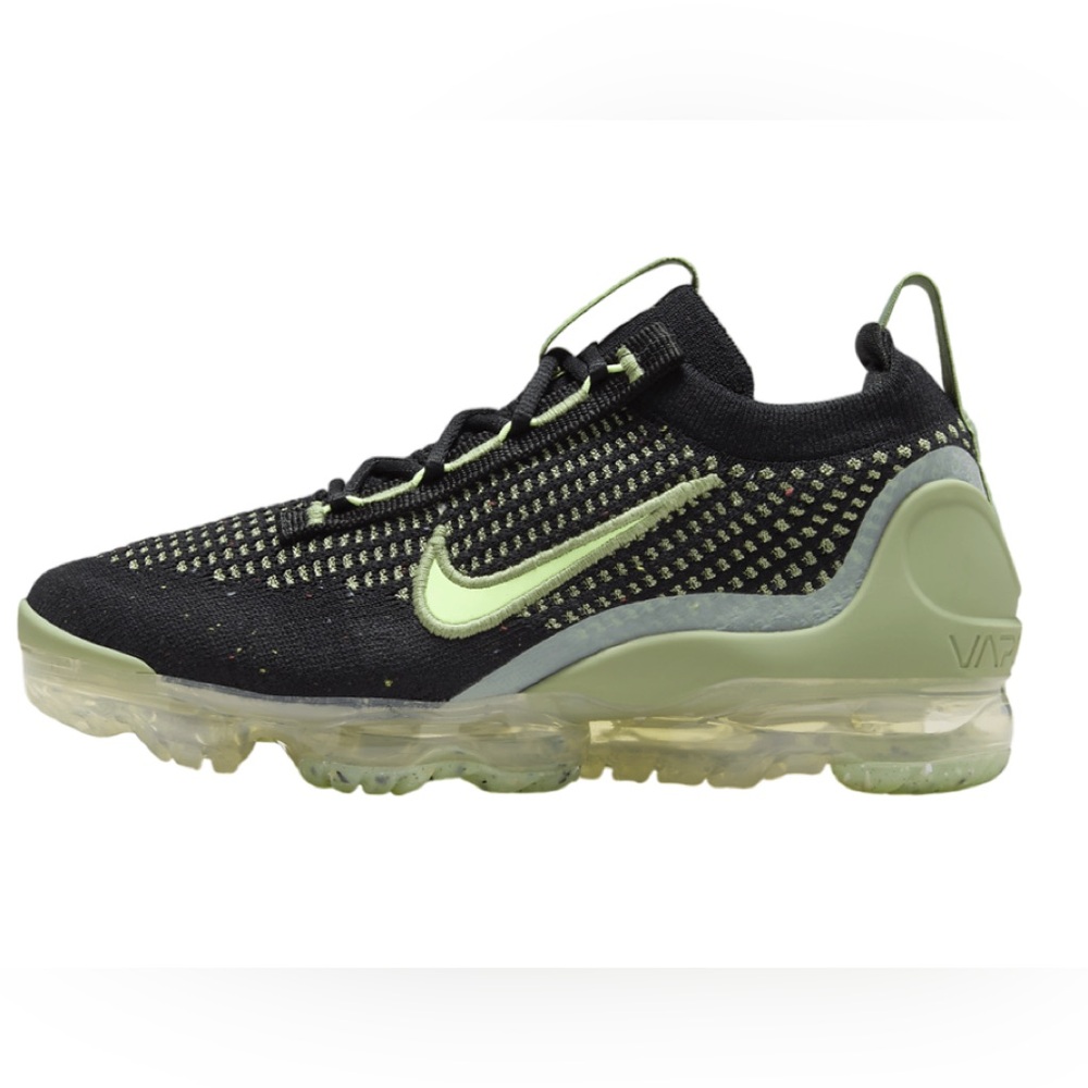 Nike Air VaporMax 2021 FK GS Black / Oil Green (GS)-5Y